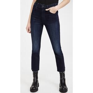 Mother Womens The Hustler Ankle Fray Jeans In Howling At The Disco Ball Size 24‎